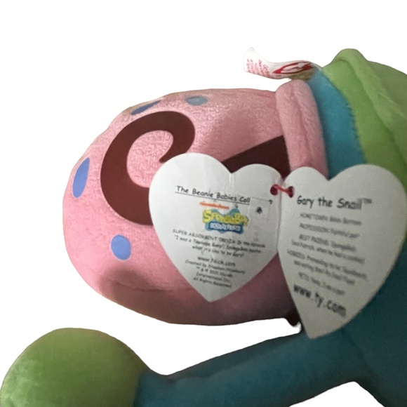Sponge Bob Square Pants "GARY the SNAIL" Ty Beanie Babies - Picture 9 of 16